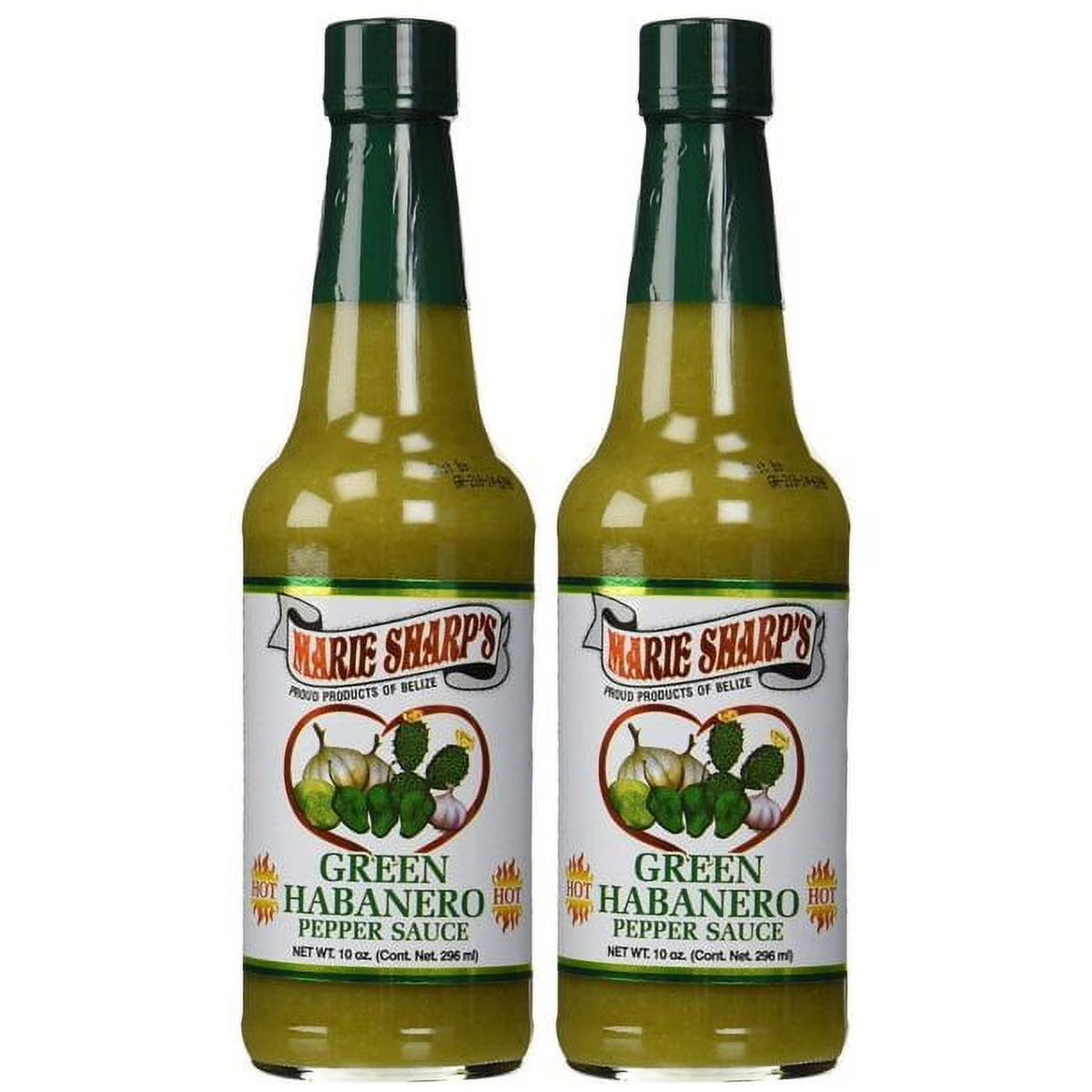 Nopal Green Habanero Pepper Sauce, 10 oz, Pack of 2 D226