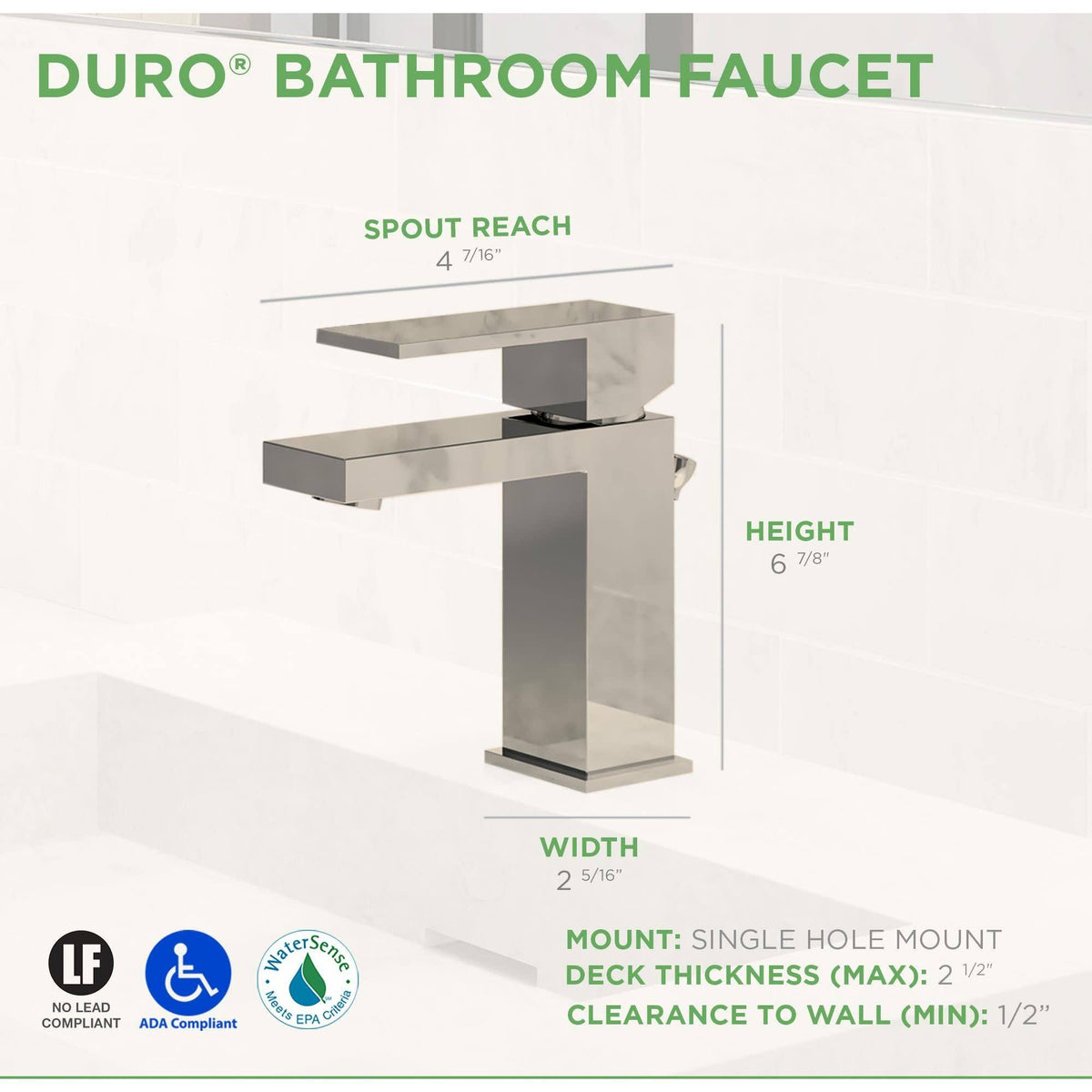 Single Hole Single-Handle Bathroom Faucet with Drain Assembly in Satin Nickel Z83541