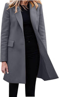Faux Wool Long Trench Coat with Belt Q850034