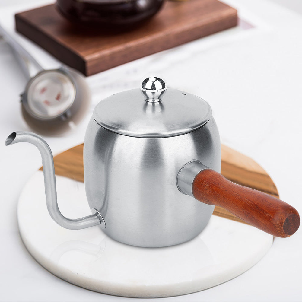 500ml Stainless Steel Coffee Drip Kettle Teapot Long Spout P395119