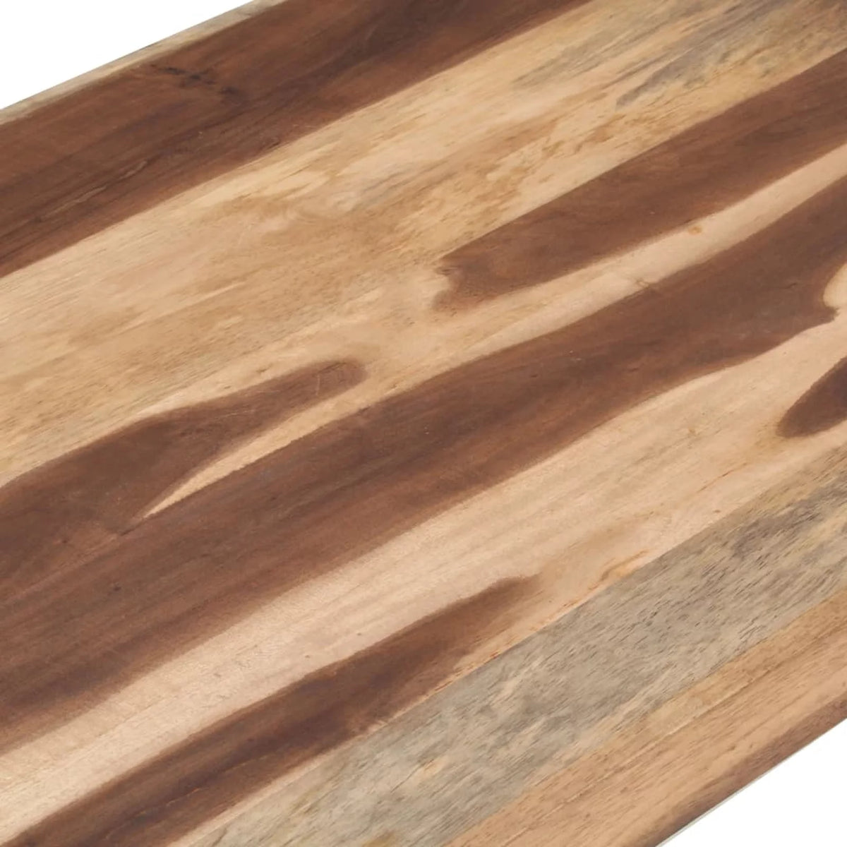 Acacia Wood Coffee Table with Steel Legs N6732