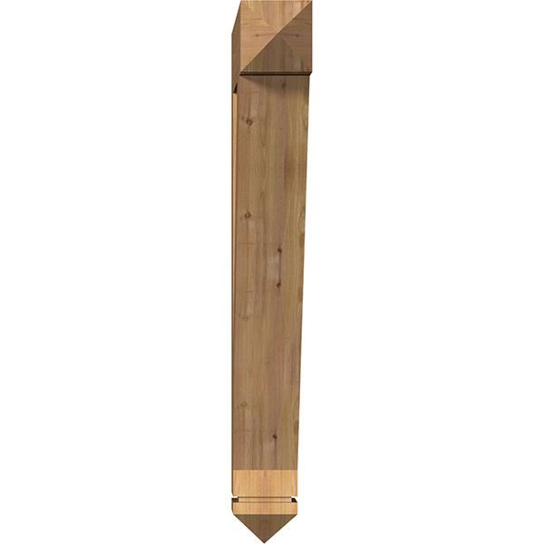 Traditional Arts & Crafts Smooth Bracket, Western Red Cedar N459805