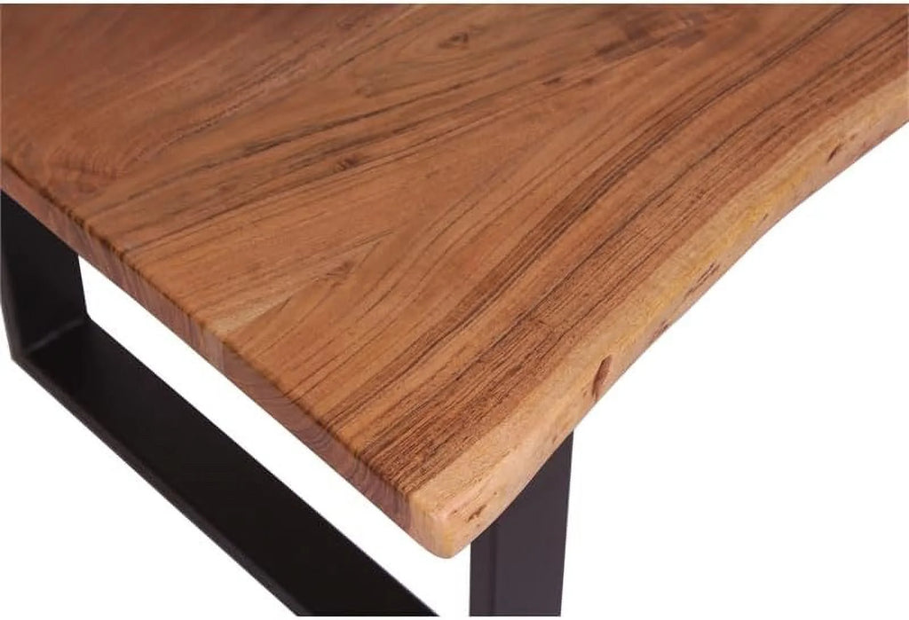 Solid Wood & Iron Coffee Table J40793