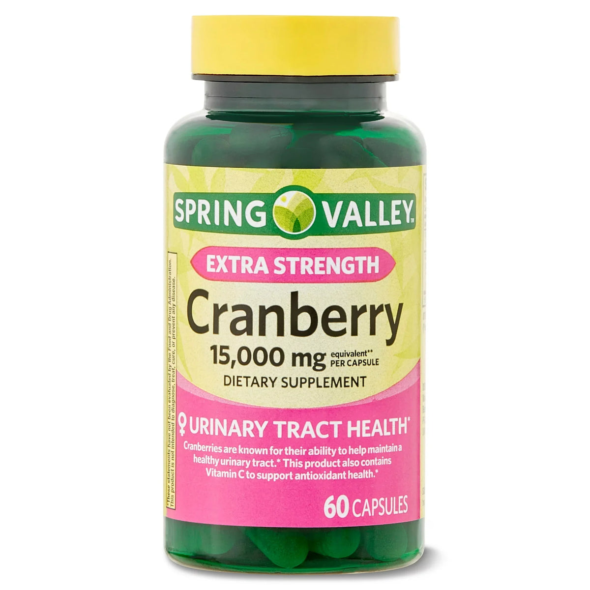 Extra Strength Cranberry Dietary Supplement Capsules 15,000mg 60 Ct G125433