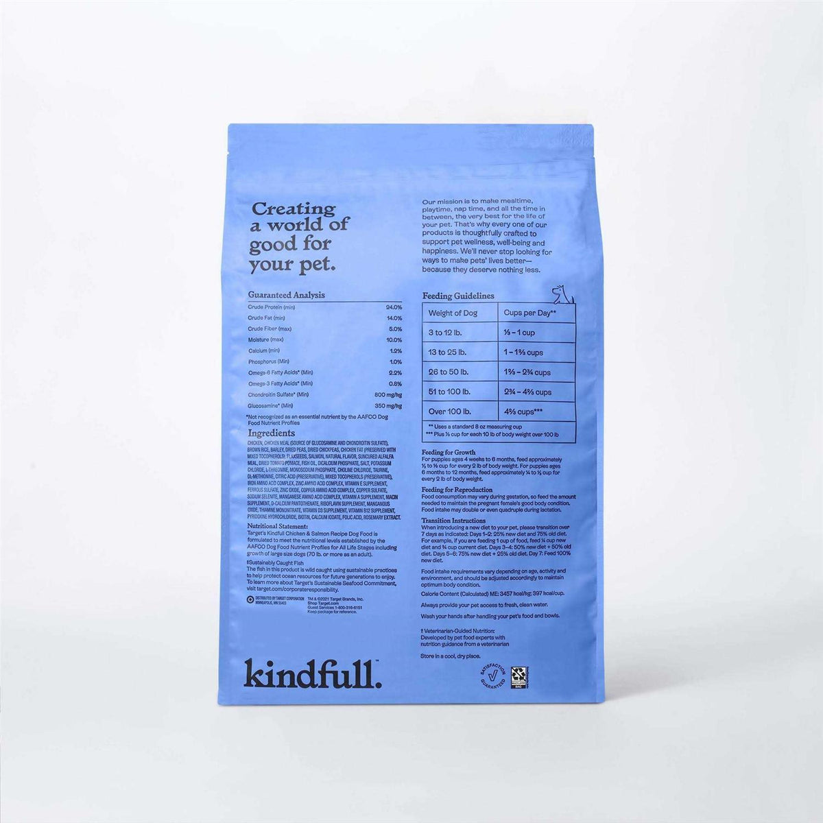 Chicken and Salmon Recipe Dry Dog Food W6364