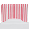 Twin Kids' Headboard Canopy Striped Bubblegum Y235562