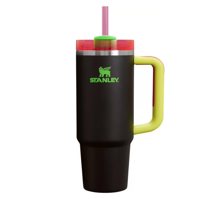 Black Neon Stainless Steel Tumbler 40oz R948