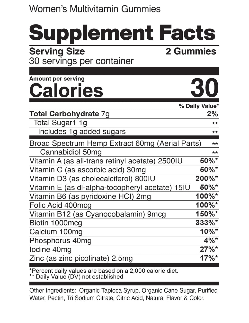 Multivitamin CBD Gummies X692