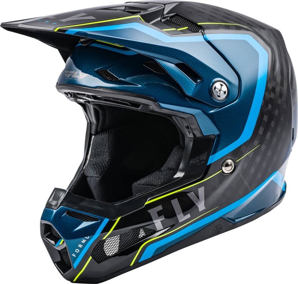 Black/Blue/Hi-Vis Carbon Axon Helmet O640