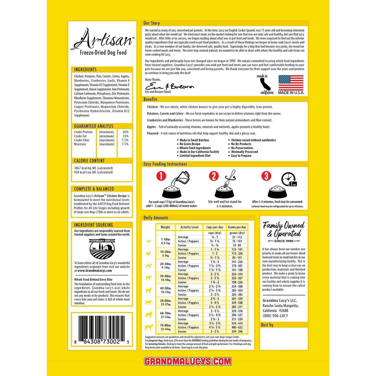 Freeze-Dried Grain-Free Chicken Dog Food D56560