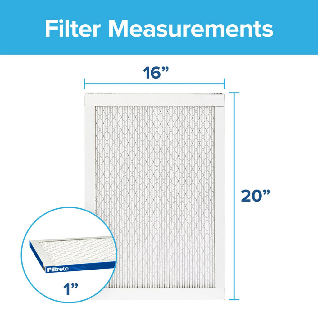 20x20x1 Air Filter MERV 13, 4 Filters S55404