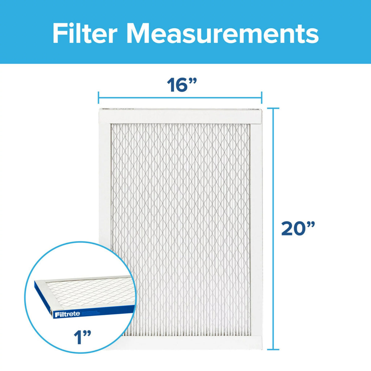20x20x1 Air Filter MERV 13, 4 Filters S55404