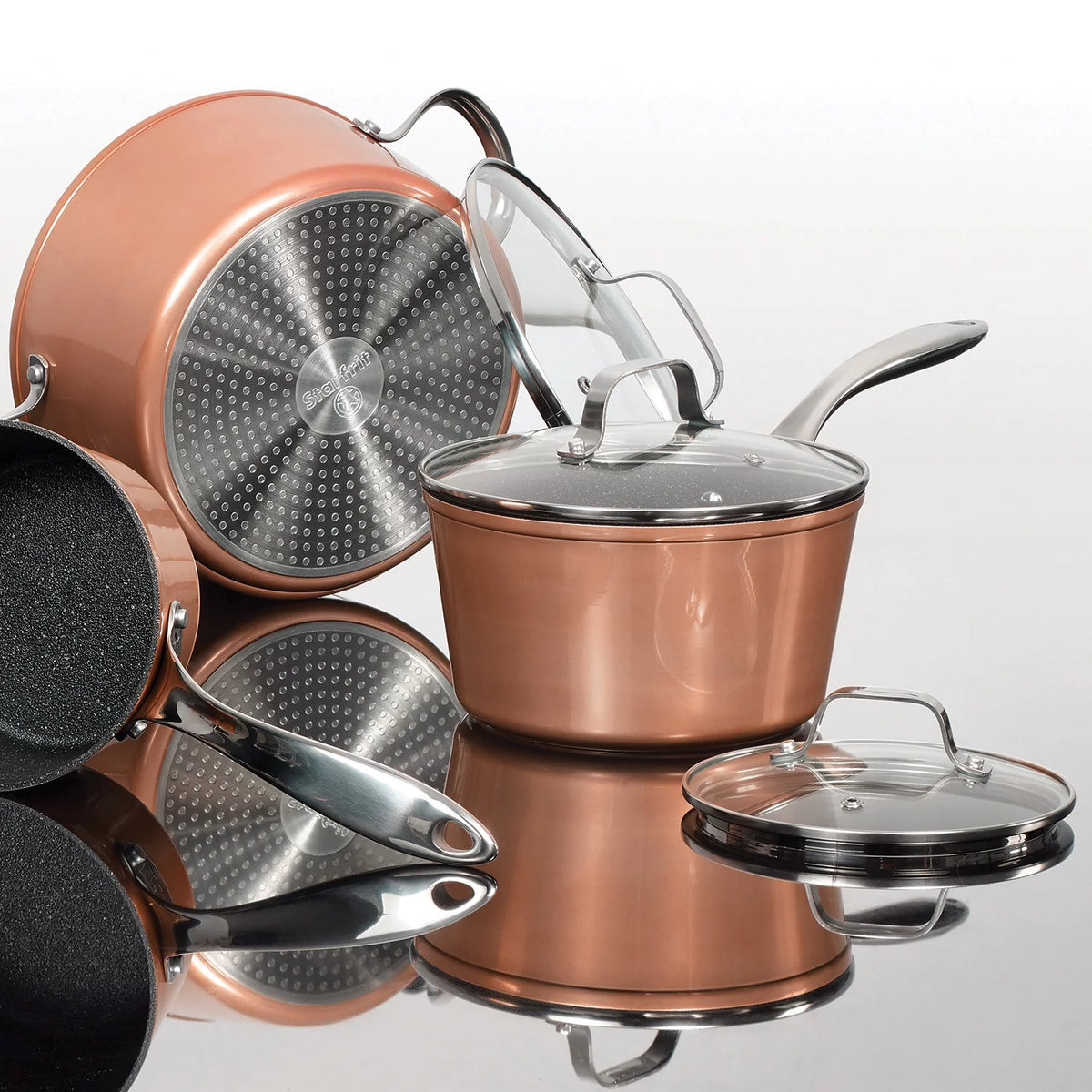 10 Piece Copper Cookware Set B9937