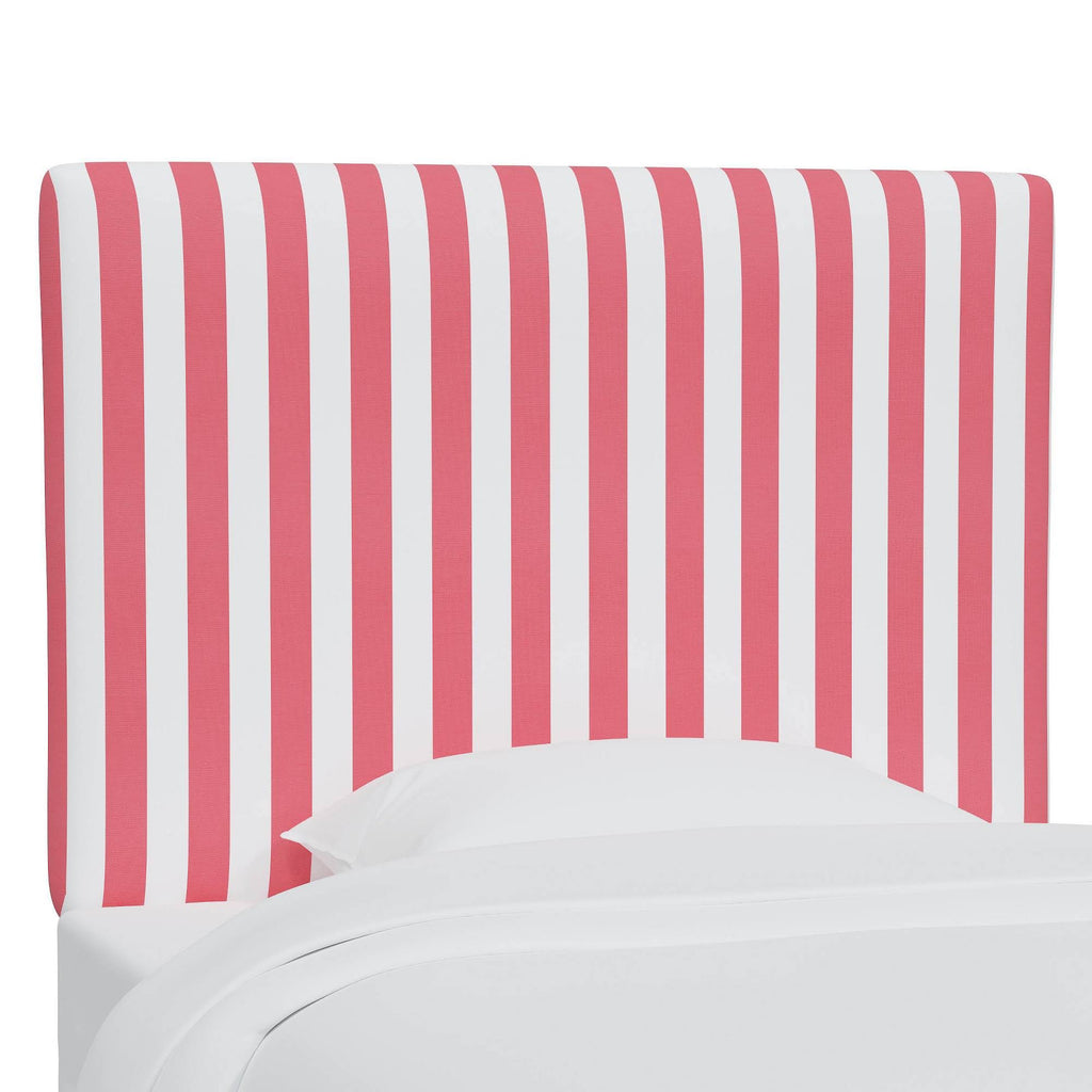 Twin Kids' Headboard Canopy Striped Bubblegum Y235562