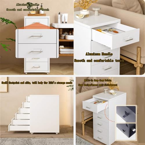 Metal Mobile File Cabinet with Lock Casters N809