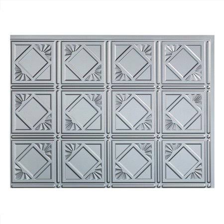 Vinyl Backsplash Panel in Argent Silver (Pack of 5) G77098