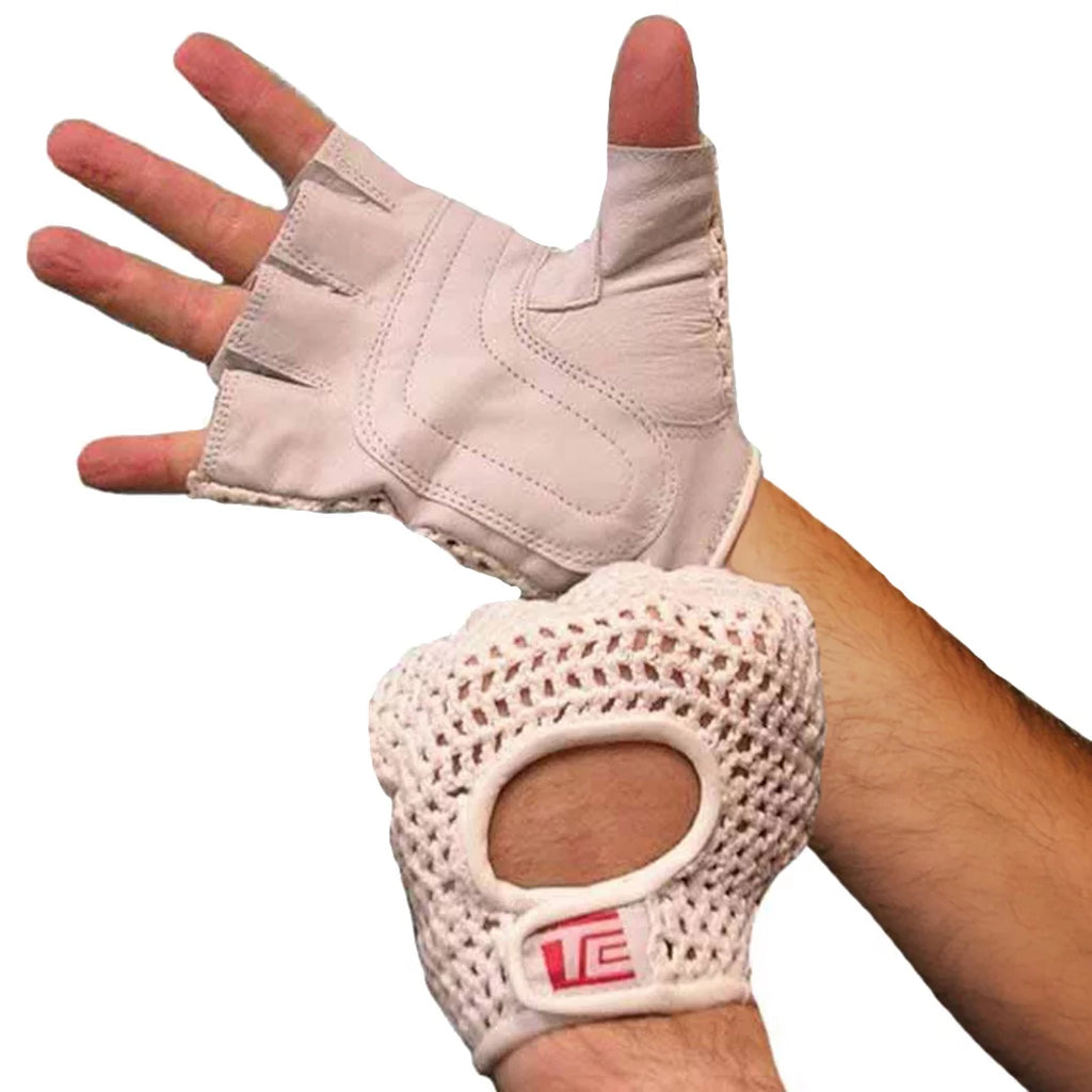 Weightlifting Gloves Real Leather Mesh Back N80769