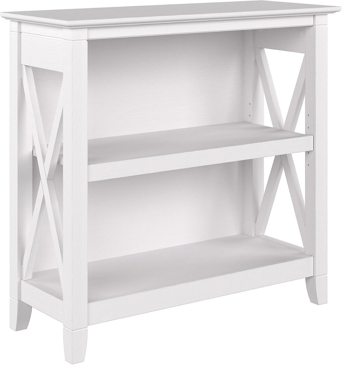 2 Shelf Bookcase in Pure White Oak V1006