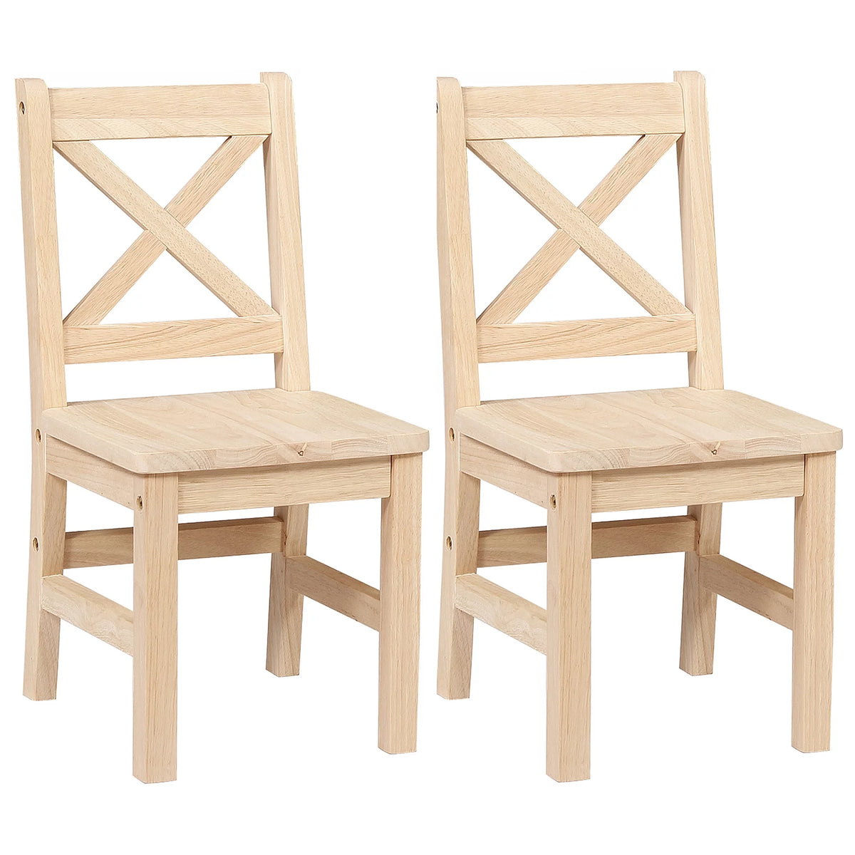 Solid Hard Wood Kids Table and Chair Set, 3 Pieces H651515