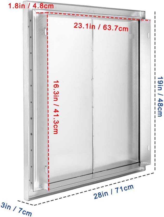 Outdoor Kitchen Single Access Door Stainless Steel D18474