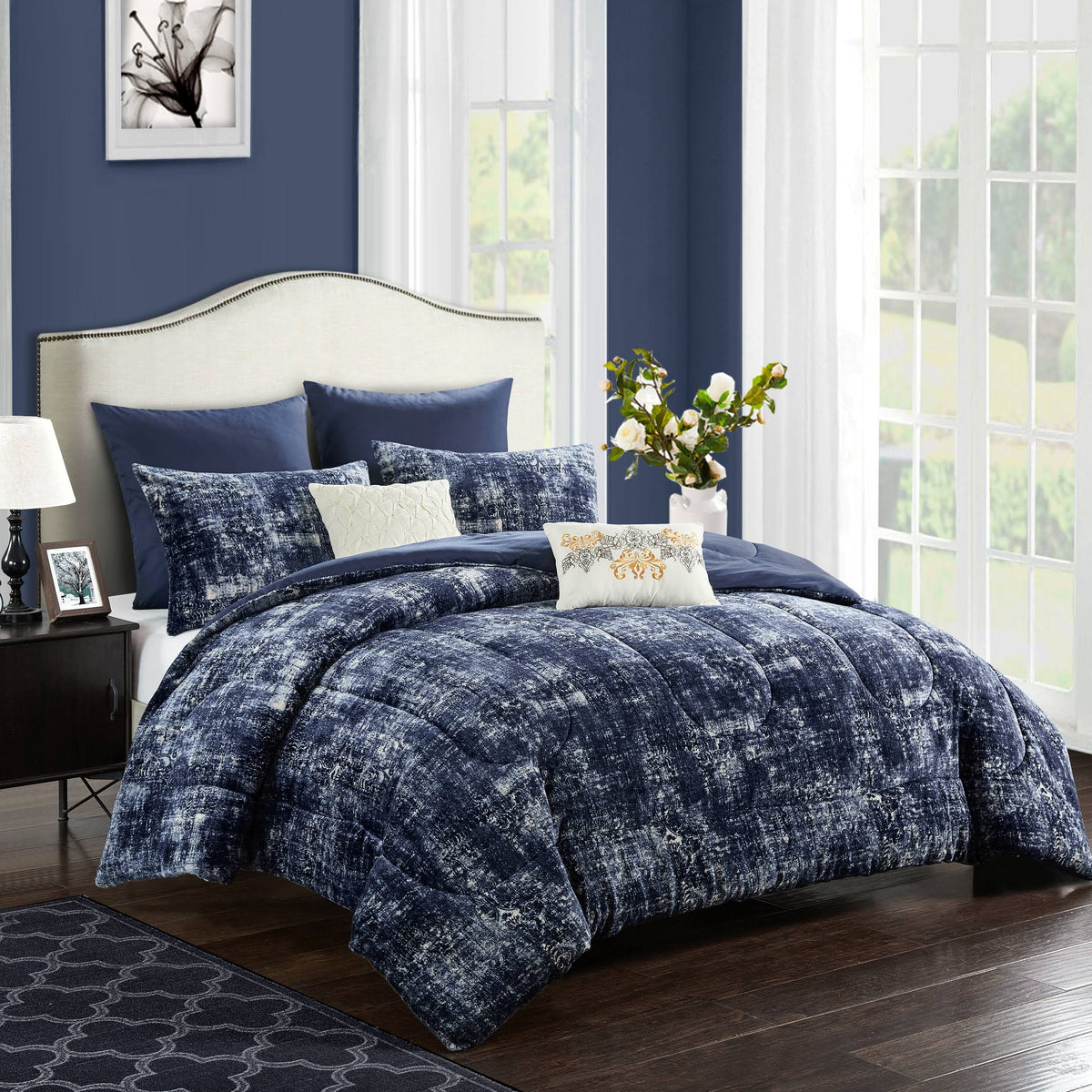7 Piece King Comforter Bedding Set K81385