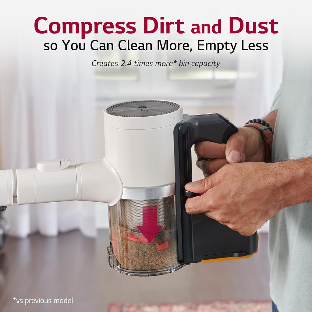 Cordless Stick Vacuum Cleaner with Extra Battery, Lightweight, Handheld, Sand Beige W66850