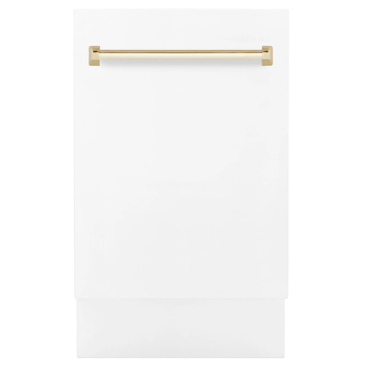 18 In. White Matte Dishwasher with Gold Handle M92537
