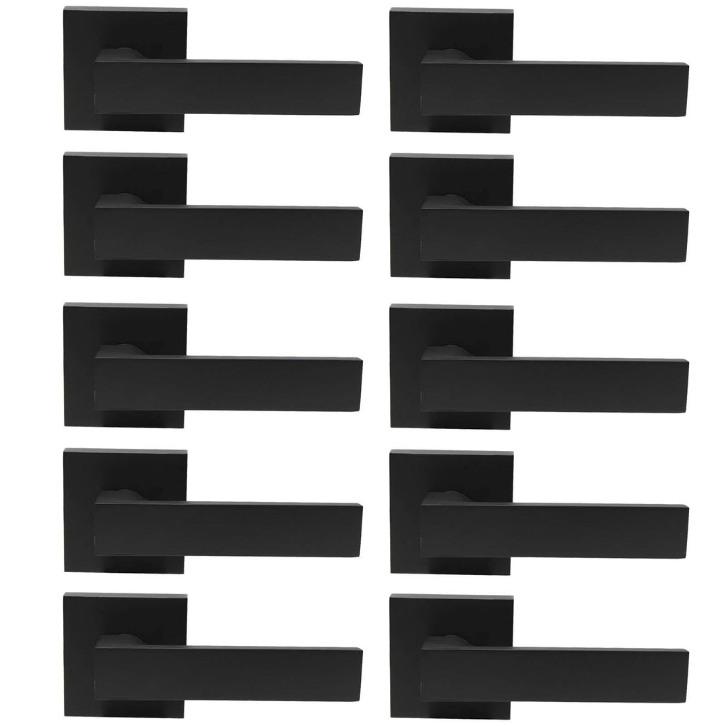 Matte Black Non-Turning Reversible Door Levers S70449