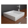 White Solid Surface Above Counter Bathroom Sink Q734