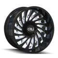 Black Milled 20x10 8x180 Wheel F4059