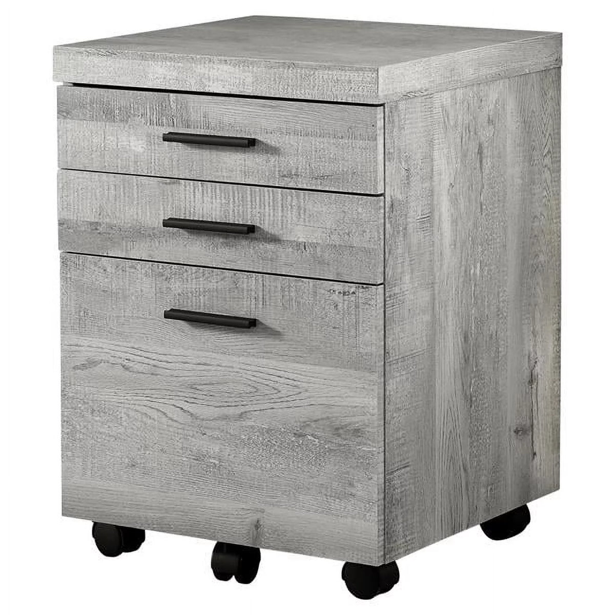 3 Drawer Grey Reclaimed Wood Filing Cabinet K276613