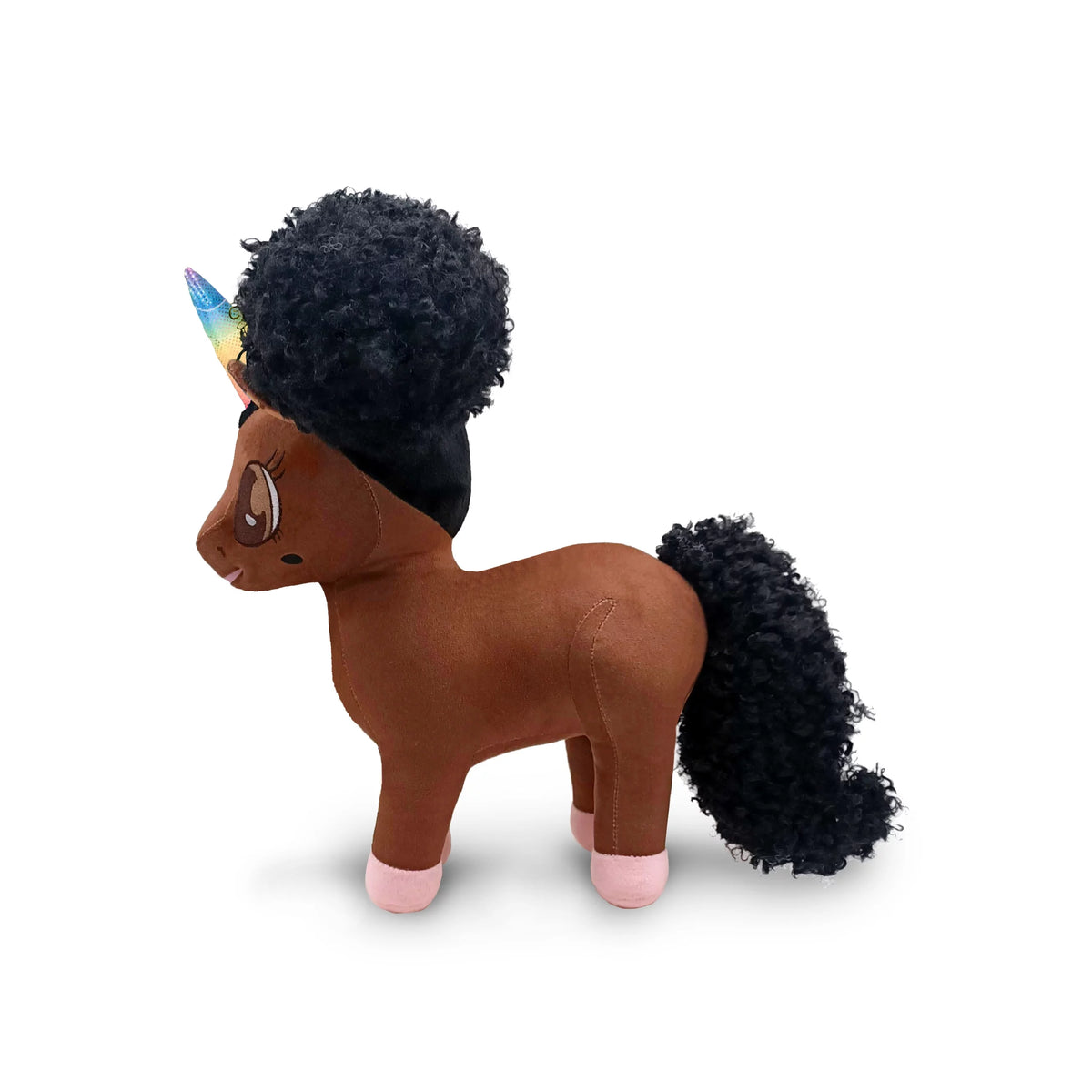 Black Unicorn Plush Toy 15 inch J576442
