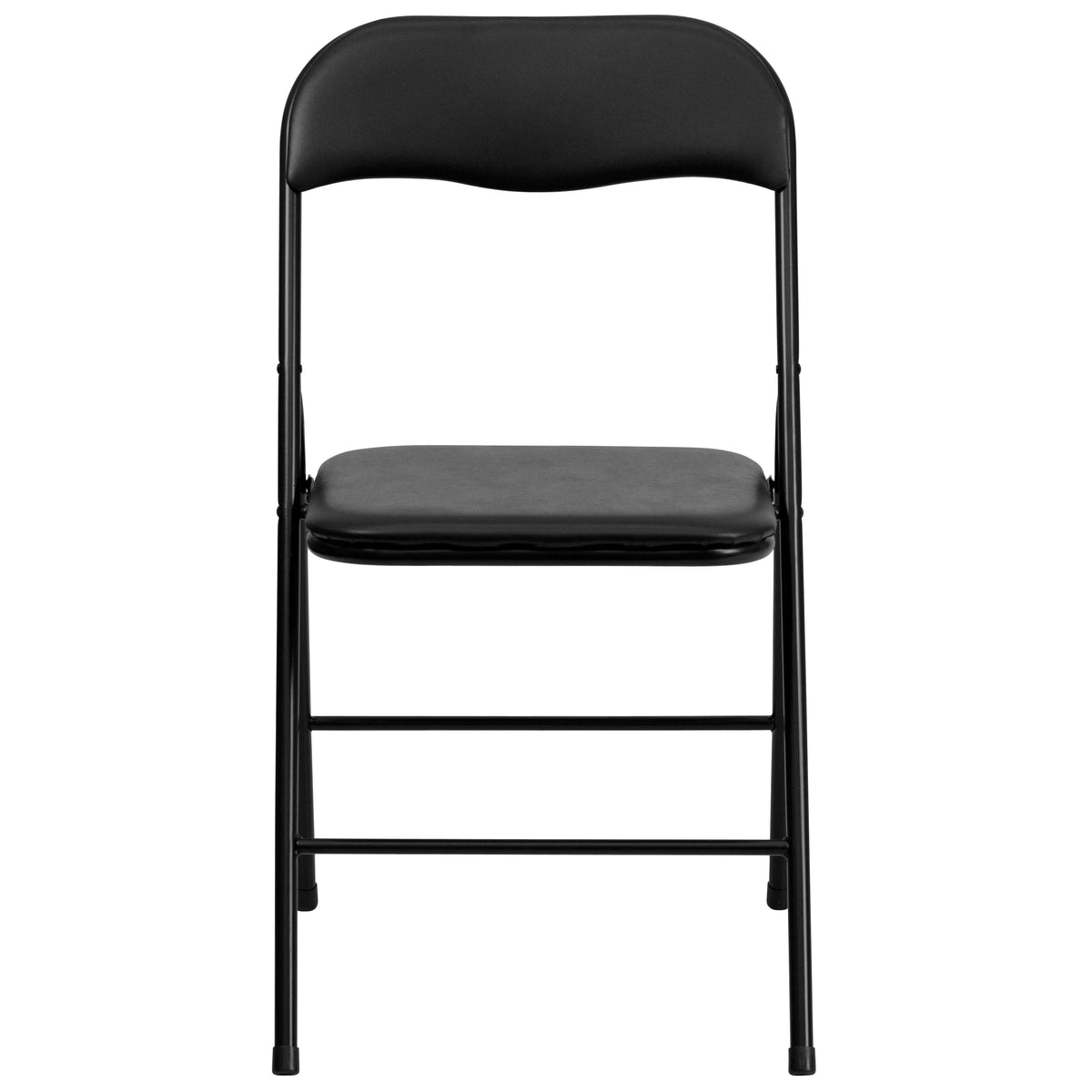 Black 5 Piece Folding Card Table and Chair Set Z34494