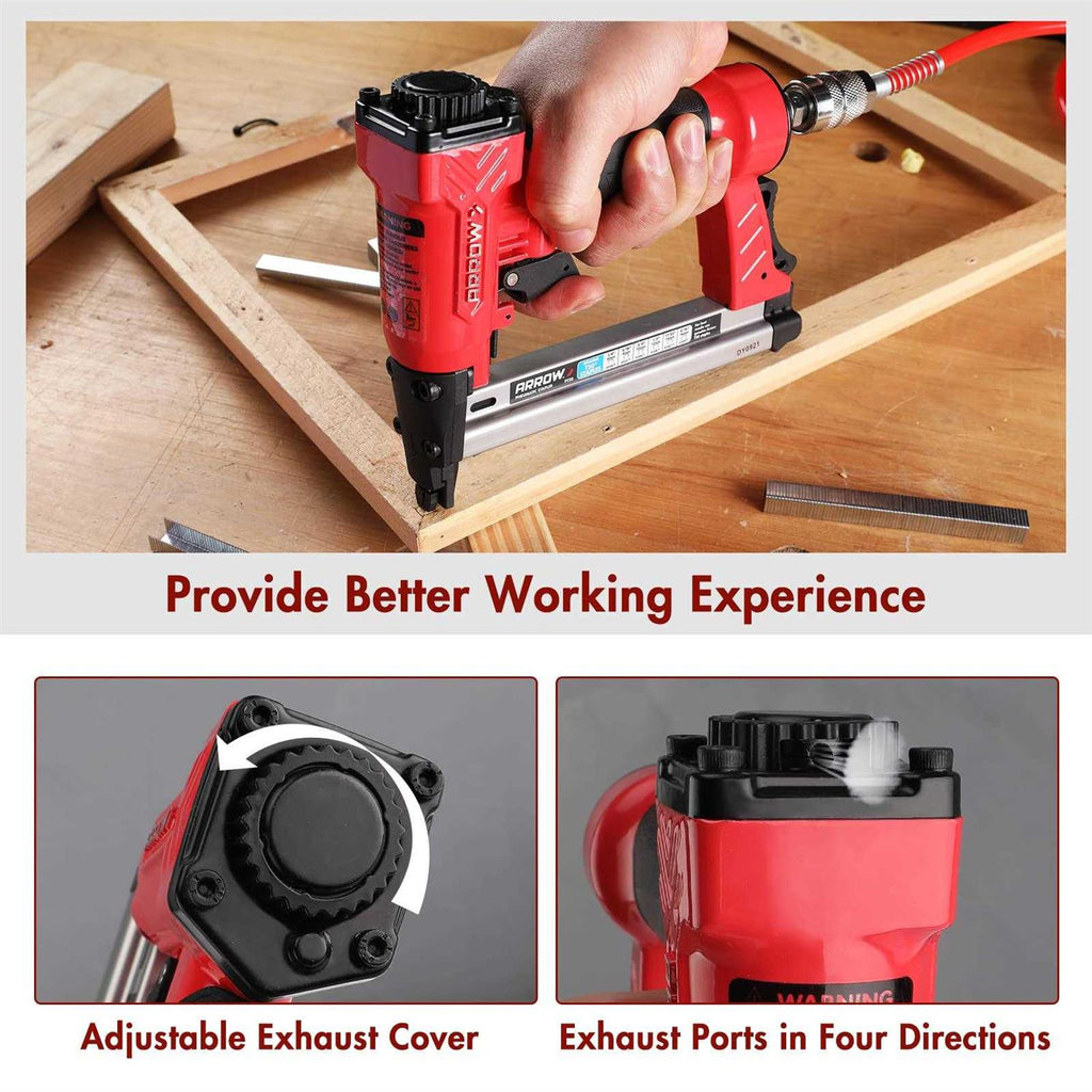 Oil-Free Staple Gun with 3750 Pieces T50 1/4 Z208338