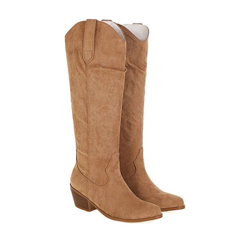 Suede Knee-High Boots M98383