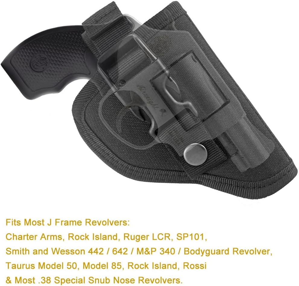 Outside The Waistband Revolver Holster Fits .22 .38 .357 2" Revolvers S523178