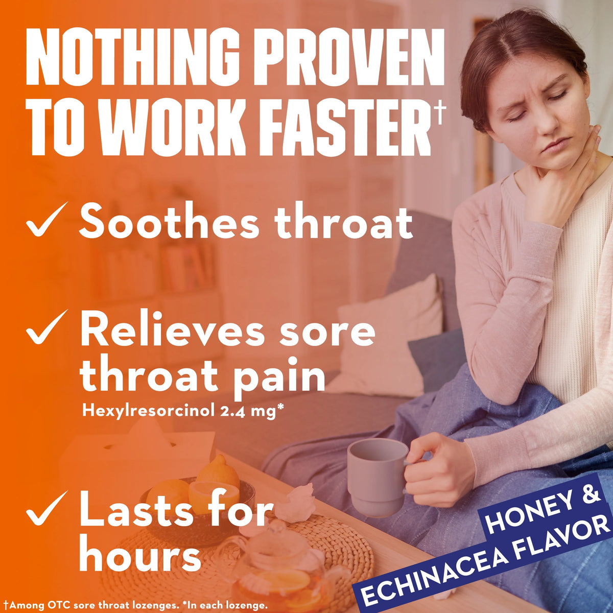 Honey & Echinacea Cough Drops, 40 Count X46266