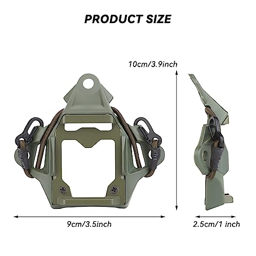 Steel Helmet NVG Mount Shroud Bracket Base I4695