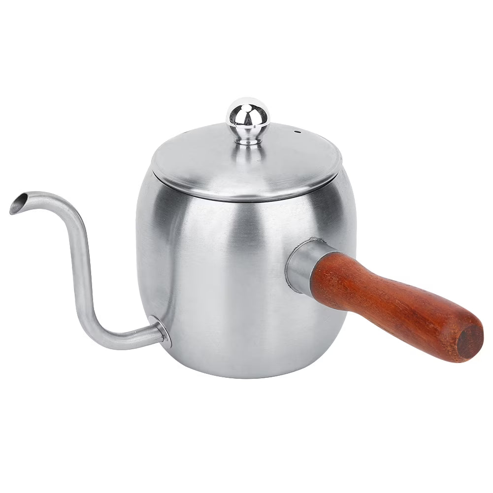 500ml Stainless Steel Coffee Drip Kettle Teapot Long Spout P395119