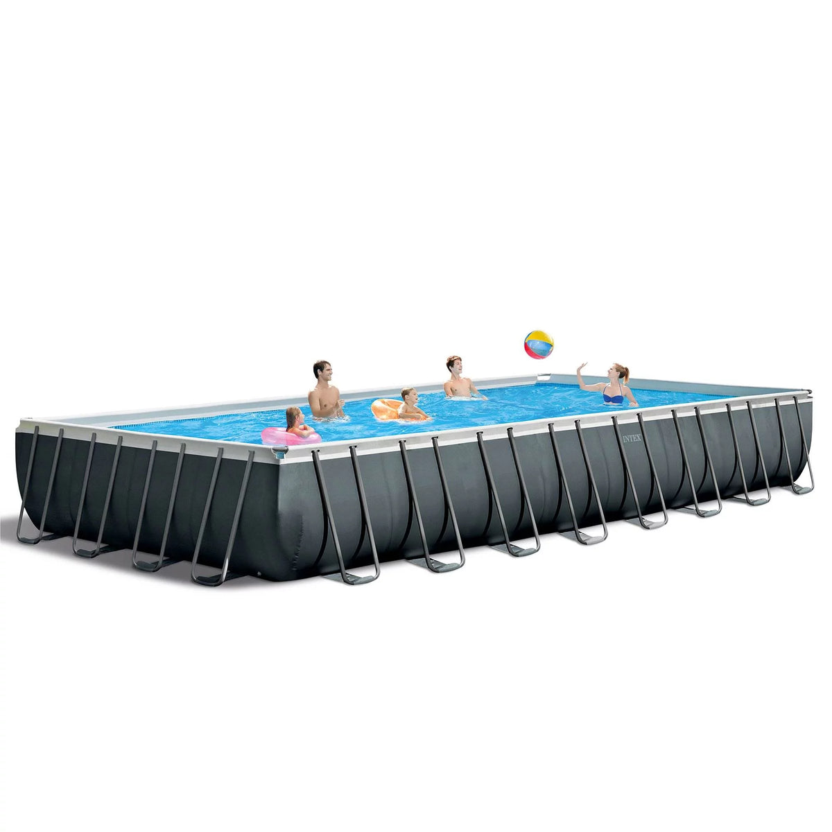 24' x 12' x 52 Rectangular Frame Swimming Pool with Pump G428