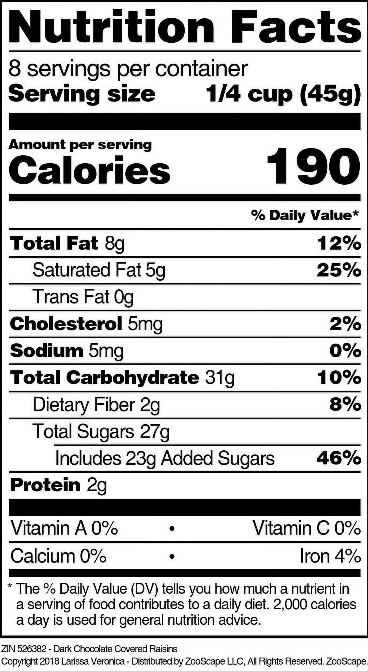 Dark Chocolate Covered Raisins 16 oz 2-Pack M458120