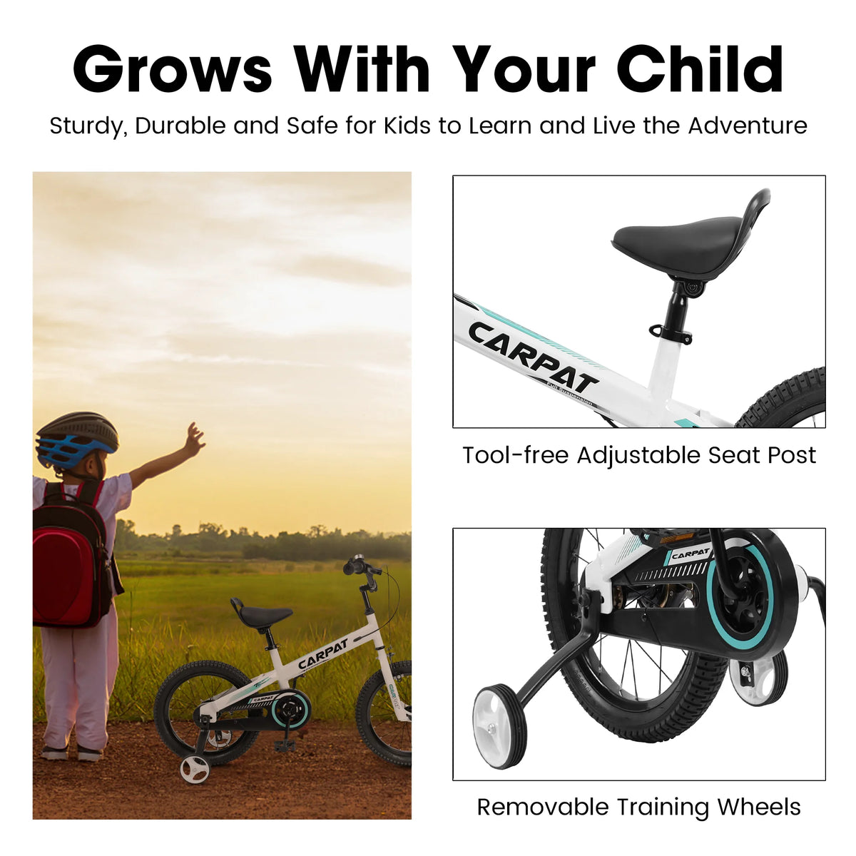 14 Inch Boys Bike with Training Wheels Y5814