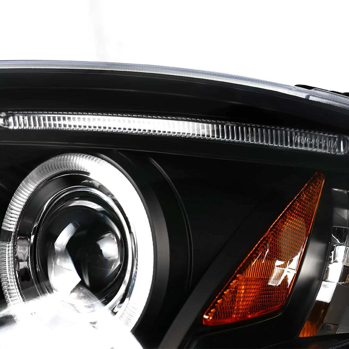 Halo Chrome Projector Headlights LED Fog Lights Left + Right Pair Y83054