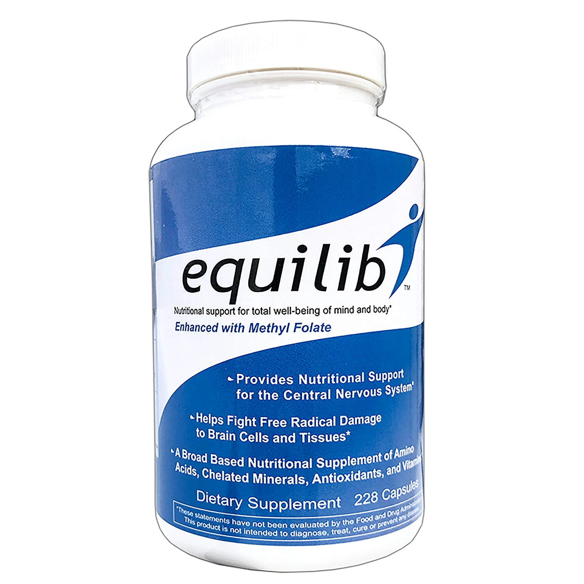 All Natural Supplement Capsules with Methyl Folate, 228 Count G654