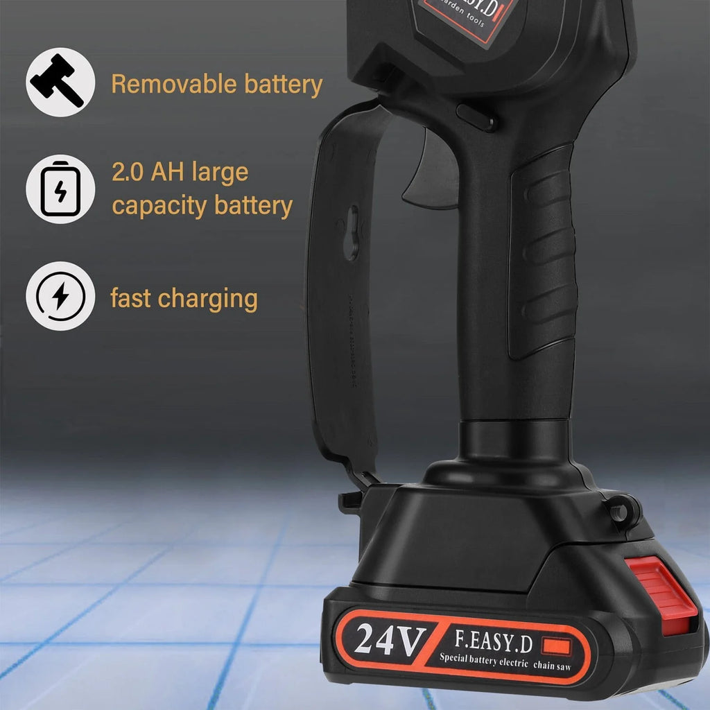 2-in-1 Cordless Pole Saw and Mini Chainsaw with 2 Batteries Z265311