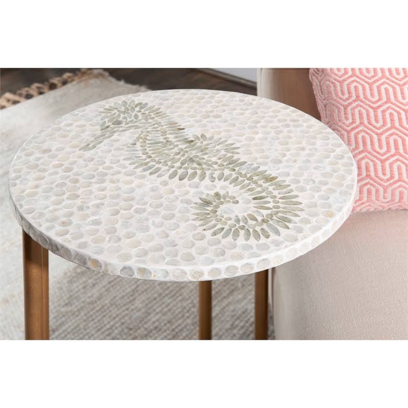 Gold Metal Accent C Table M814025