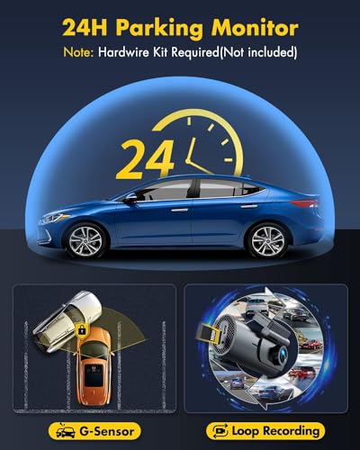 4K Dash Cam with 64GB SD Card Z63608