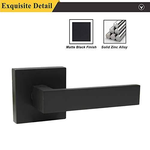 Matte Black Non-Turning Reversible Door Levers S70449