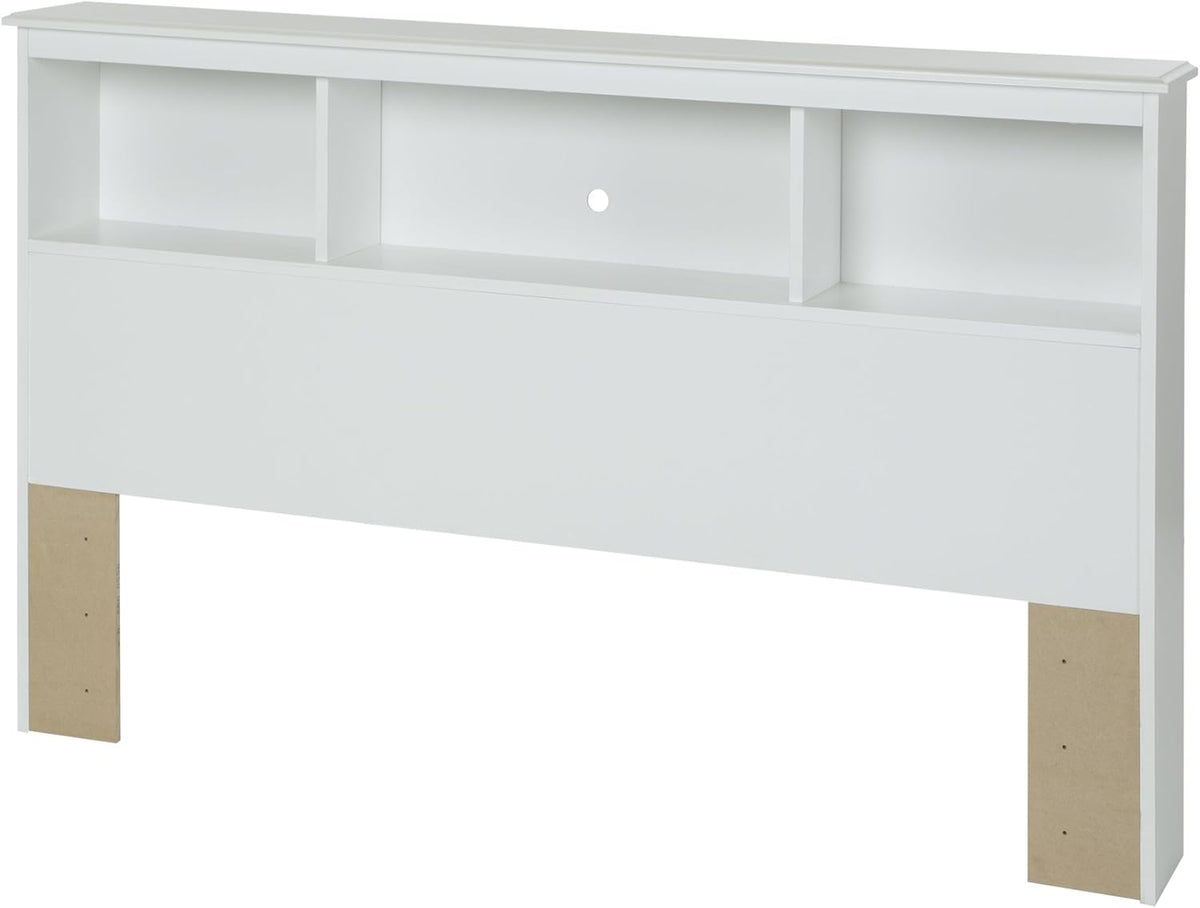 Pure White Bookcase Headboard J115