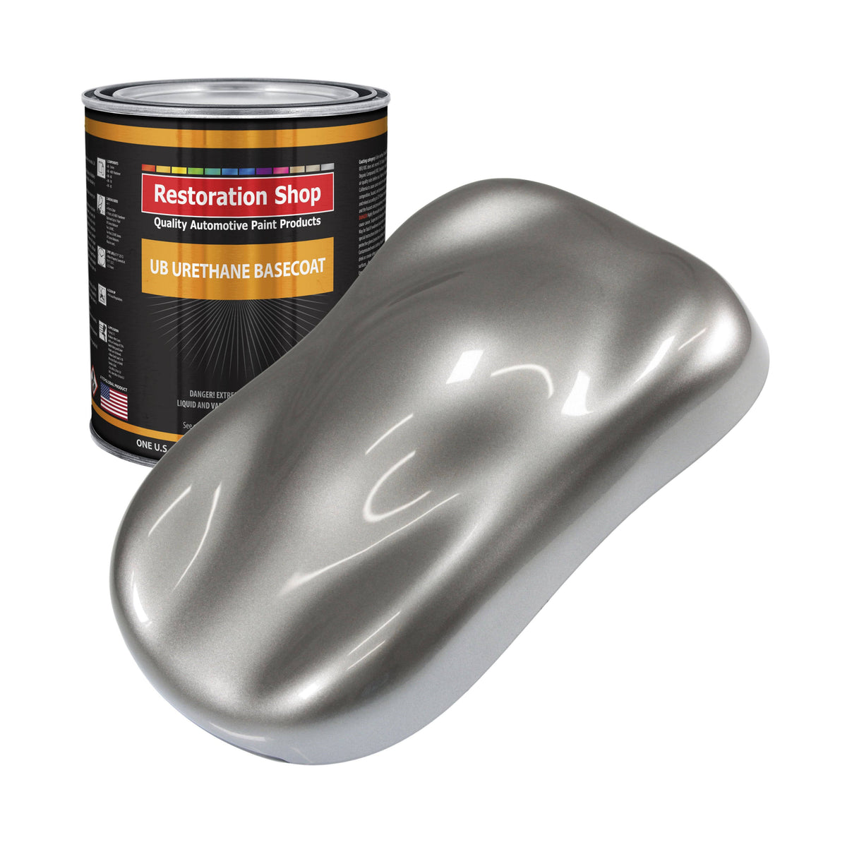 Titanium Gray Metallic 1 Gallon Urethane Basecoat Paint Z118109